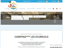 Tablet Screenshot of location-mobil-home-mimizan.fr